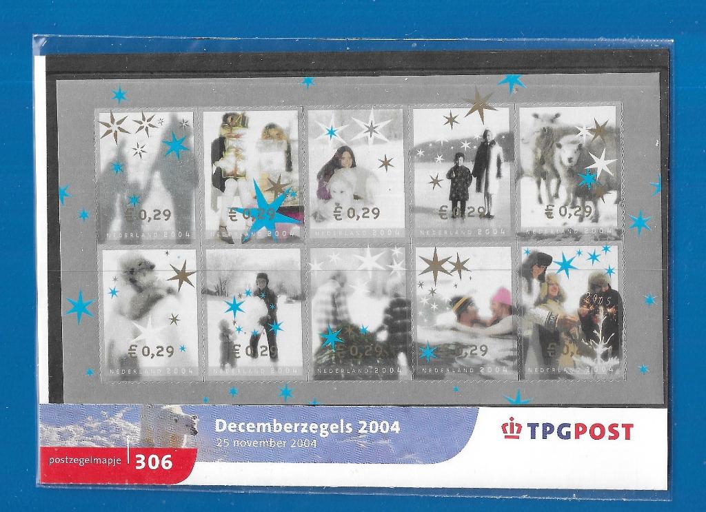Postzegelmapje 306 - Decemberzegels 2004, Postzegels en Munten, Postzegels | Nederland, Verzenden, Na 1940, Postfris