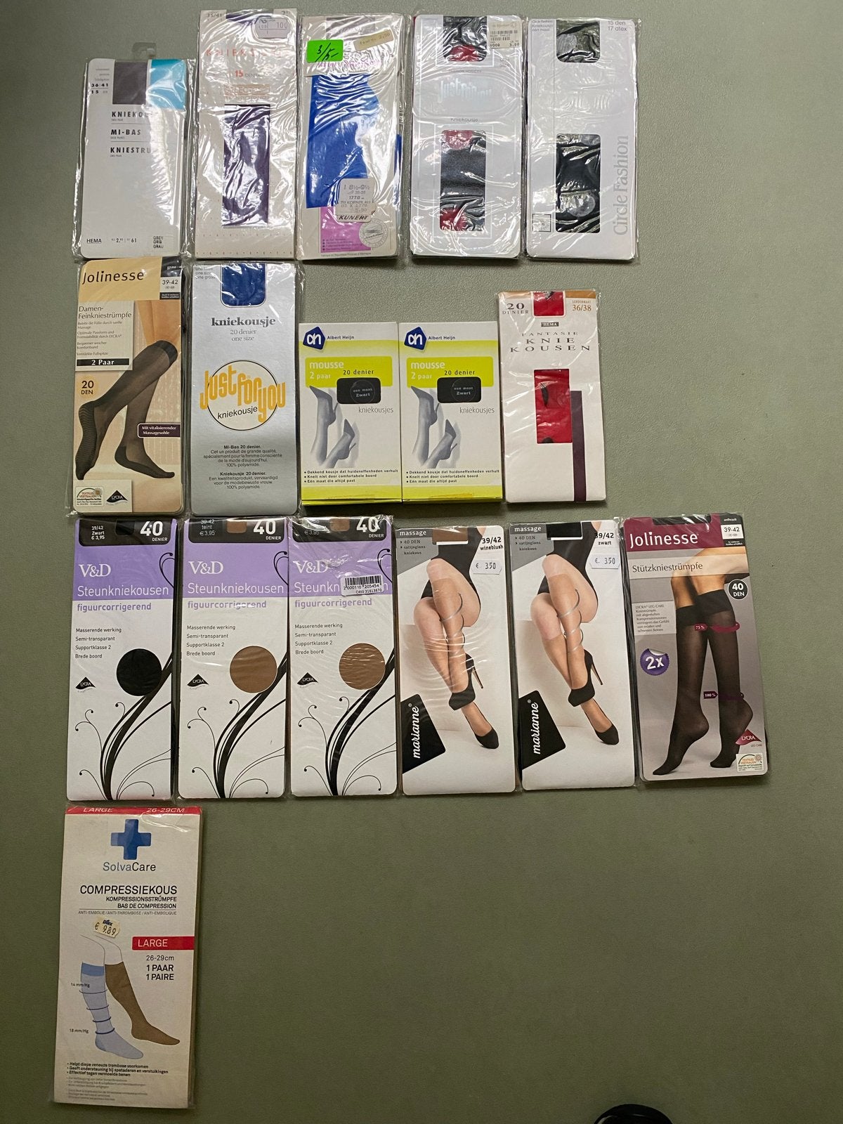 Div. Panty Kniekousen - Div. Maten -  Nieuw in Verpakking, Sokken en Kniesokken, Overige kleuren, Nieuw, Overige maten