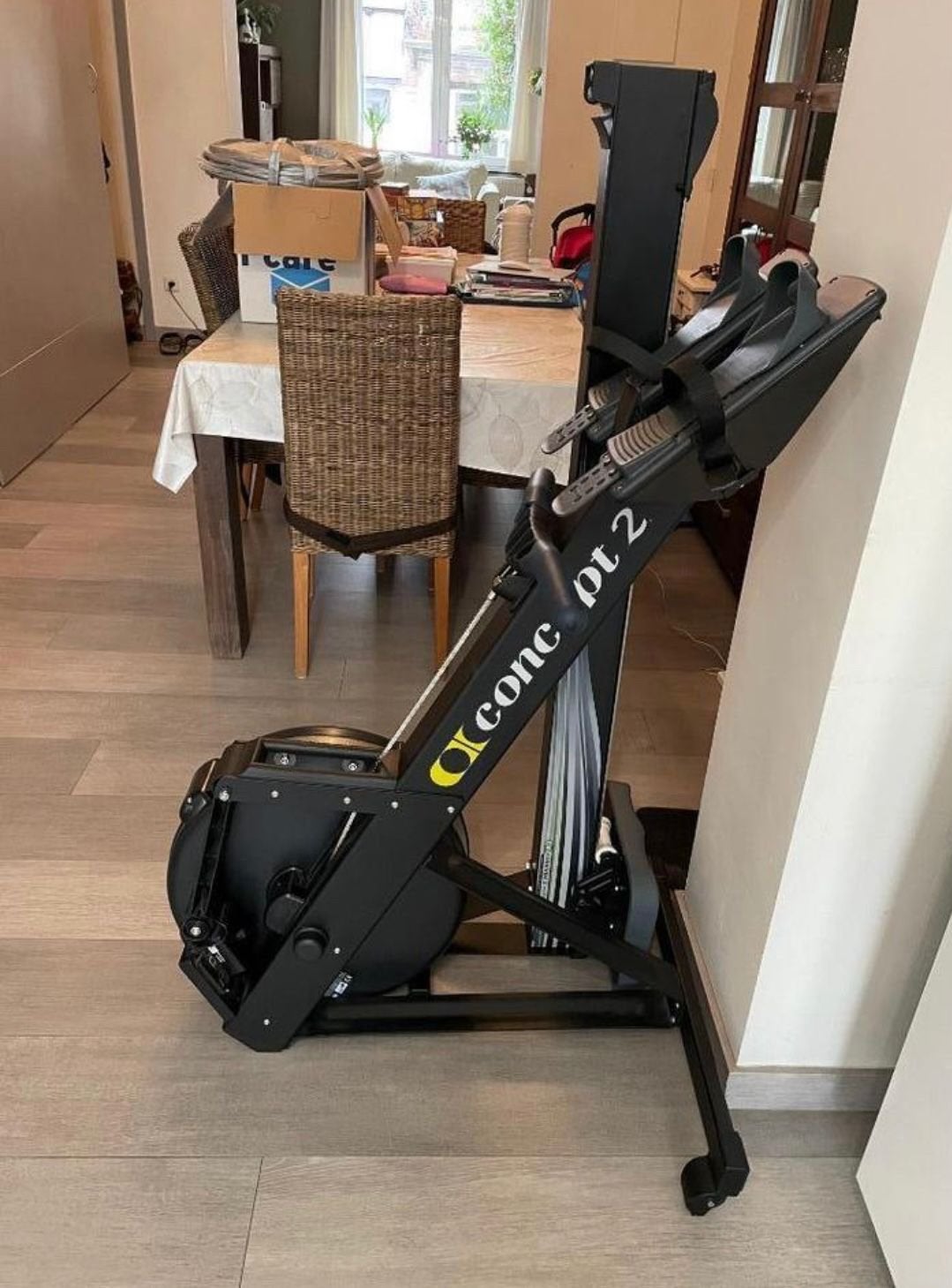 Concept 2 Model D Roeitrainer met PM5 display, Sport en Fitness, Ophalen, Armen, Zo goed als nieuw, Metaal