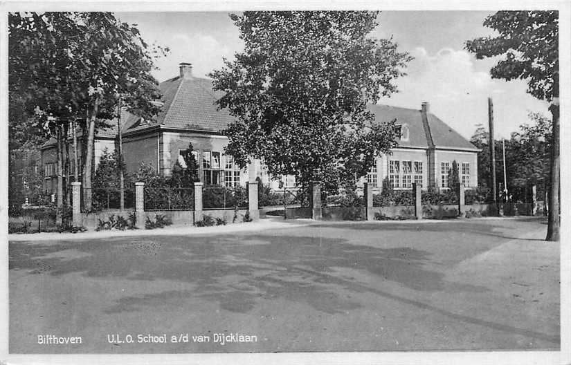 380-779-017 Bilthoven Van Dijcklaan ULO School, Verzamelen, Verzenden, Voor 1920, Utrecht