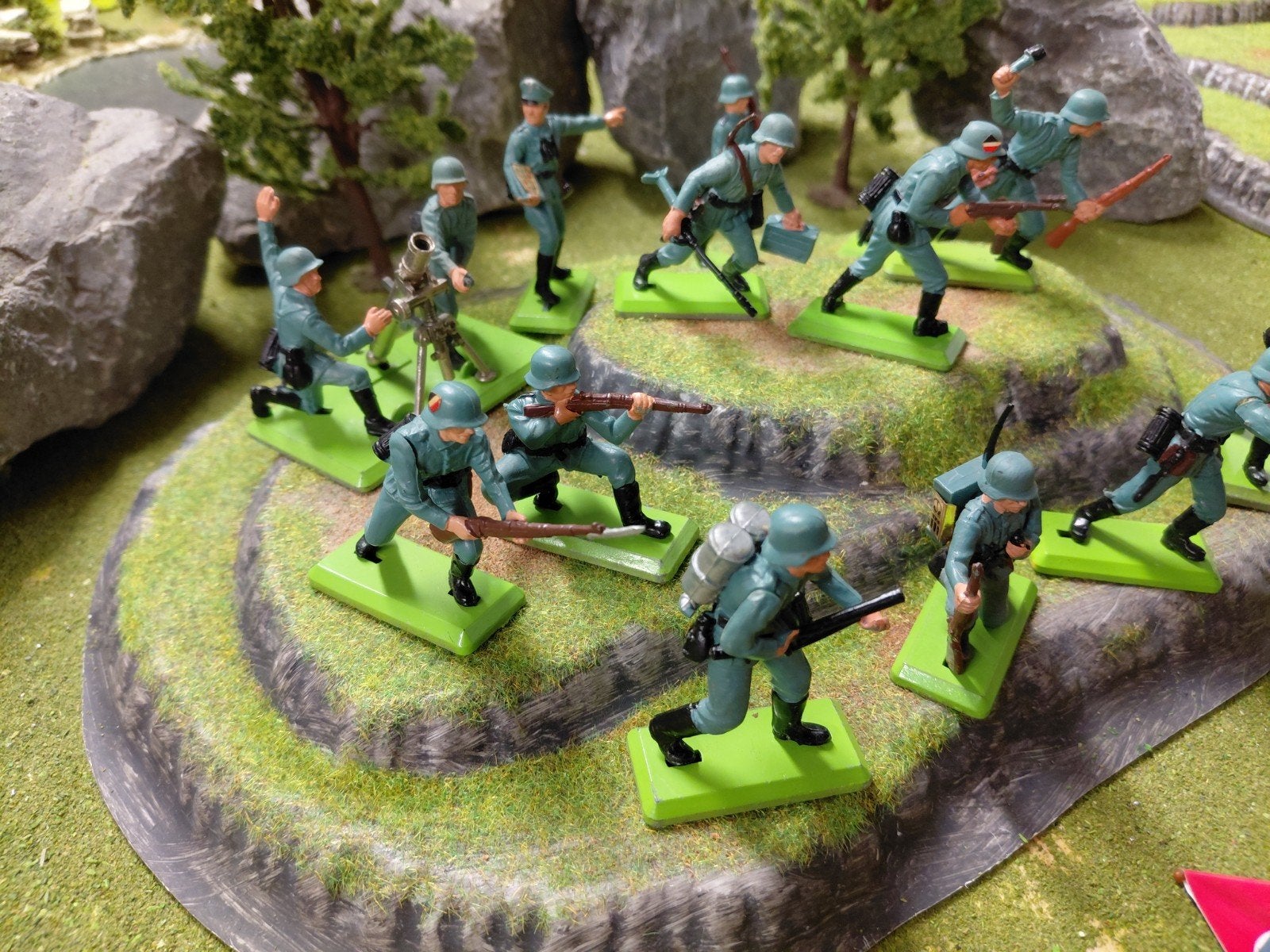 Britains Deetail Duitse infanterie, Ophalen of Verzenden, Zo goed als nieuw, 1:50 of kleiner