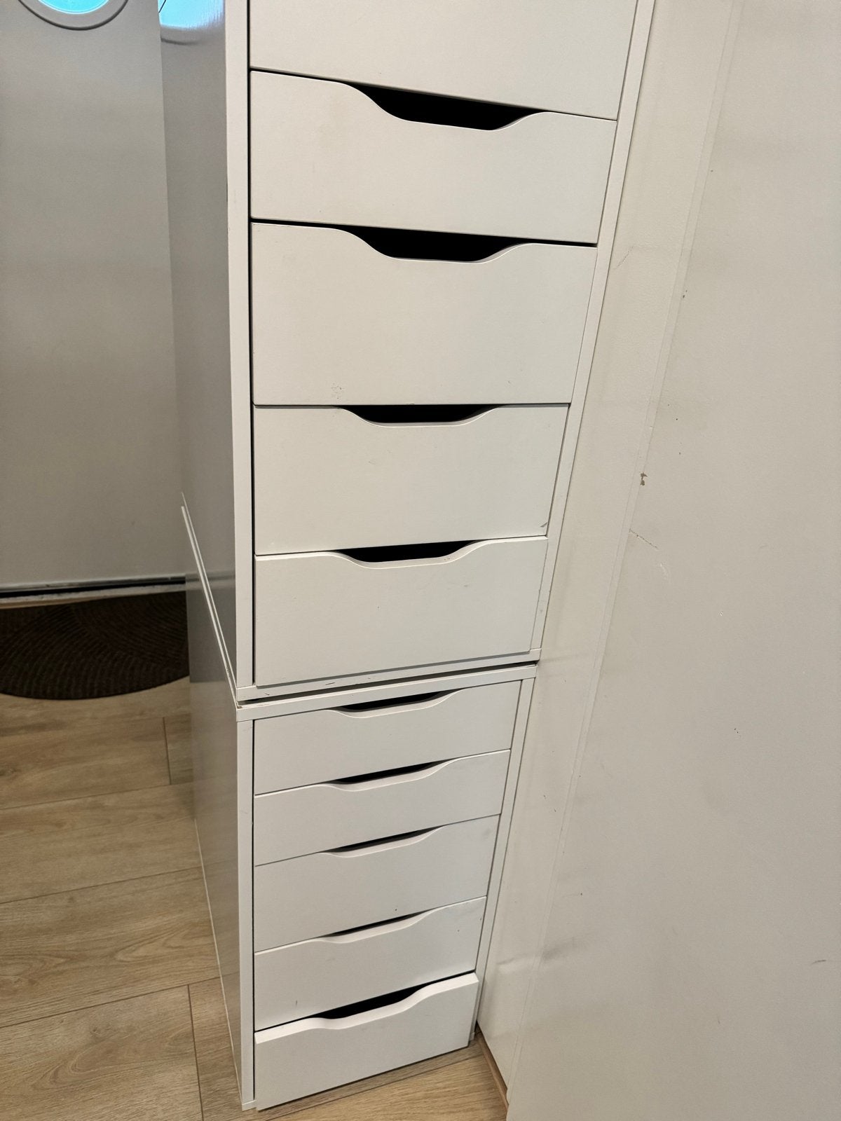 Ikea Alex ladekast - Wit 2 stujs, Ophalen, Overige materialen, Minder dan 50 cm, Gebruikt