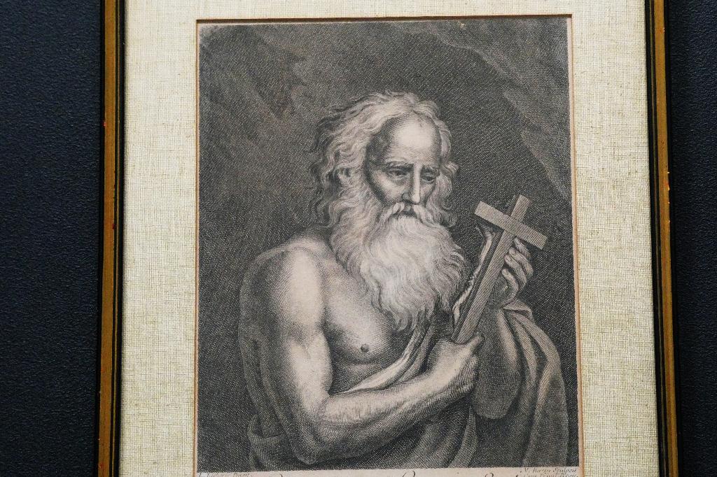 Gravure portret S. Hieronimus De Heilige Hiëronymus, Ophalen of Verzenden