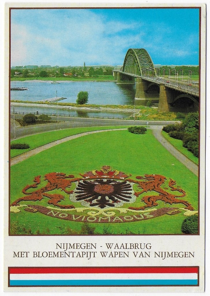 Nijmegen Waalbrug Gelopen Ansichtkaart ( B4714, Verzamelen, Ophalen of Verzenden, 1980 tot heden, Gelopen, Gelderland