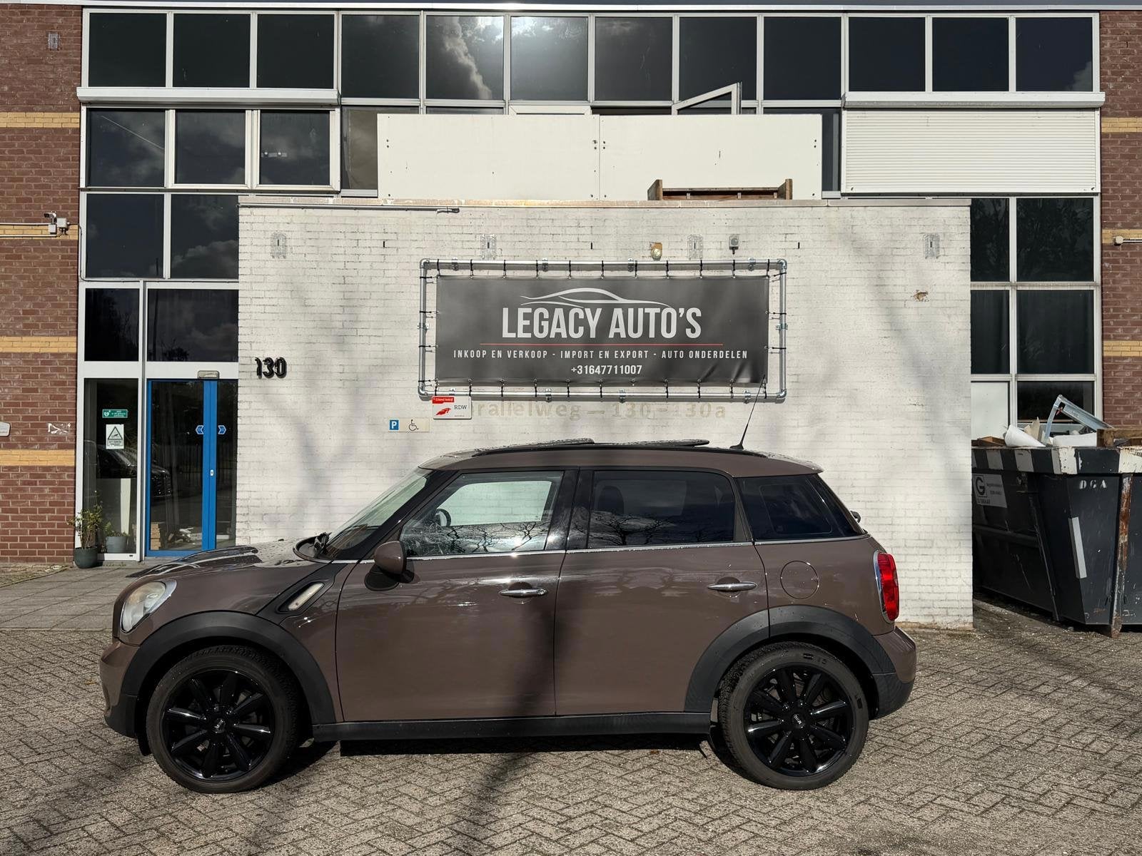 Mini Countryman 1.6 One Chili - APK 08/2027 - Rijdt en schak, Auto's, Voorwielaandrijving, Gebruikt, Zwart, Bruin