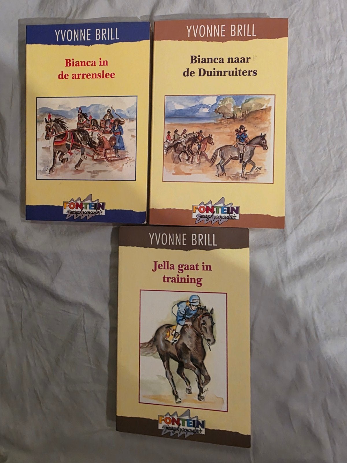 3x Yvonne Brill  bianca uitgeverij fontein, Yvonne Brill, Fictie algemeen, Ophalen of Verzenden, Zo goed als nieuw