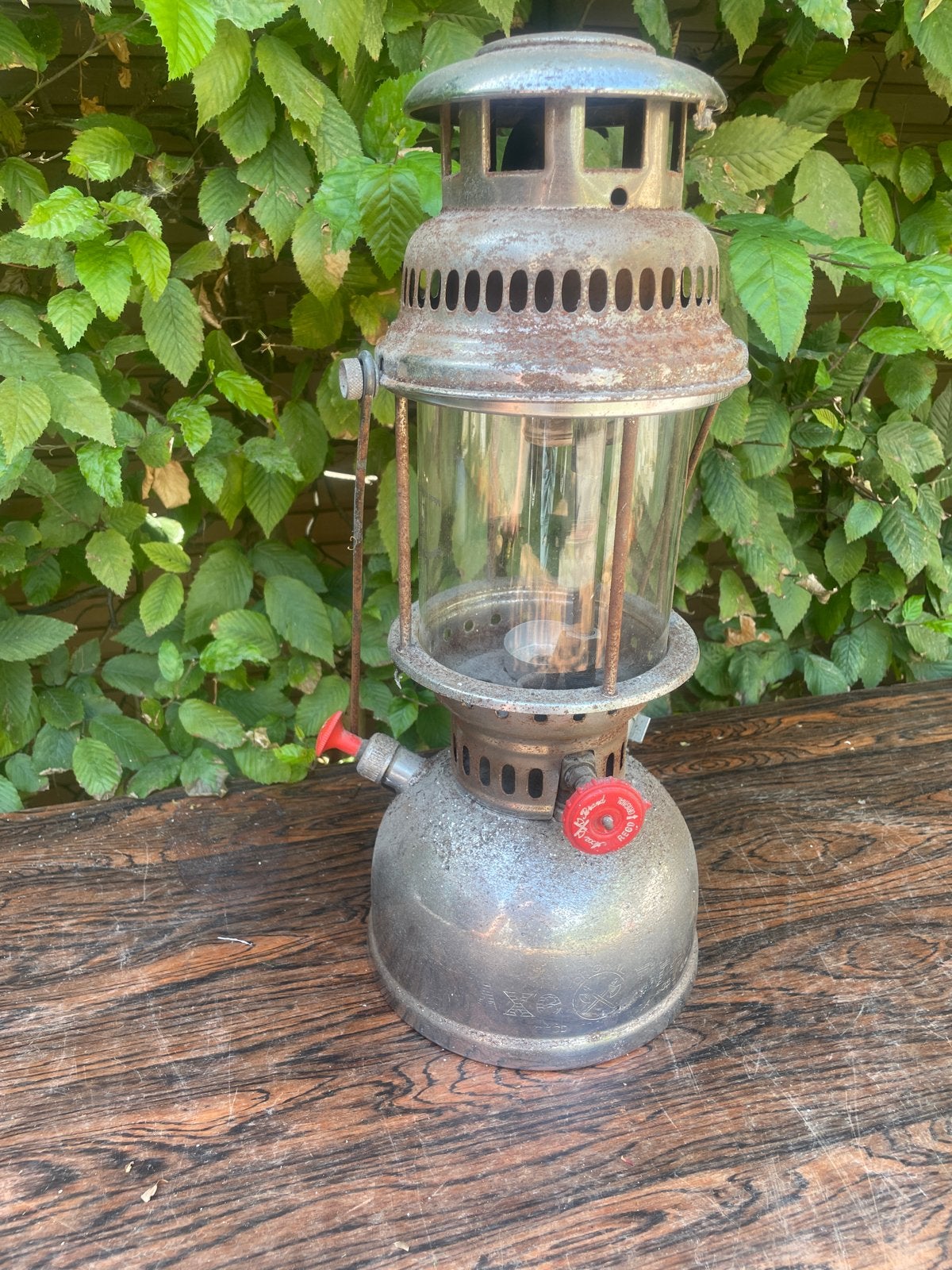 Vintage Petroleum Gaslamp - Decoratieve Buitenverlichting, Antiek en Kunst, Ophalen of Verzenden