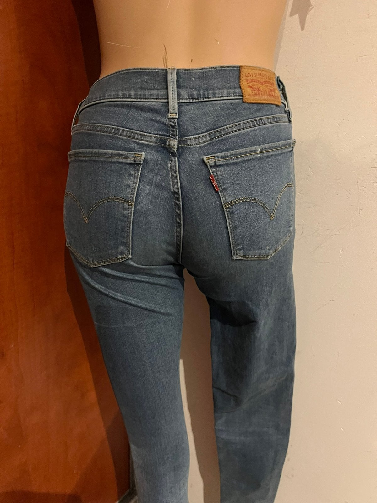 Levi’s spijkerbroek maat 26 supper Skinny origineel ZGAN, G, G, Blauw, Ophalen of Verzenden