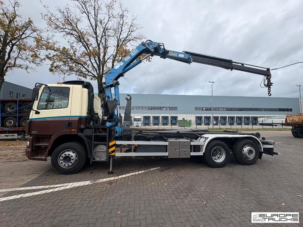 DAF CF85.340 Steel/Air - NL Truck - Euro 3 - HMF1680 Crane T, Auto's, Vrachtwagens, Overige kleuren, Origineel Nederlands, Bedrijf