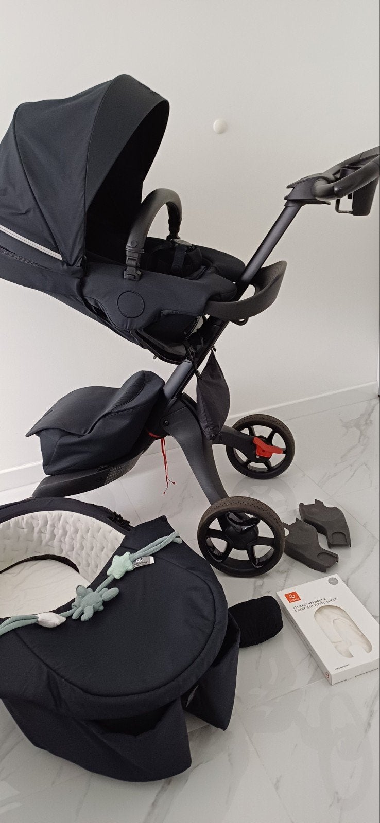 Stokke Xplory X Rich Black, Ophalen, Zo goed als nieuw, Combiwagen, Overige merken