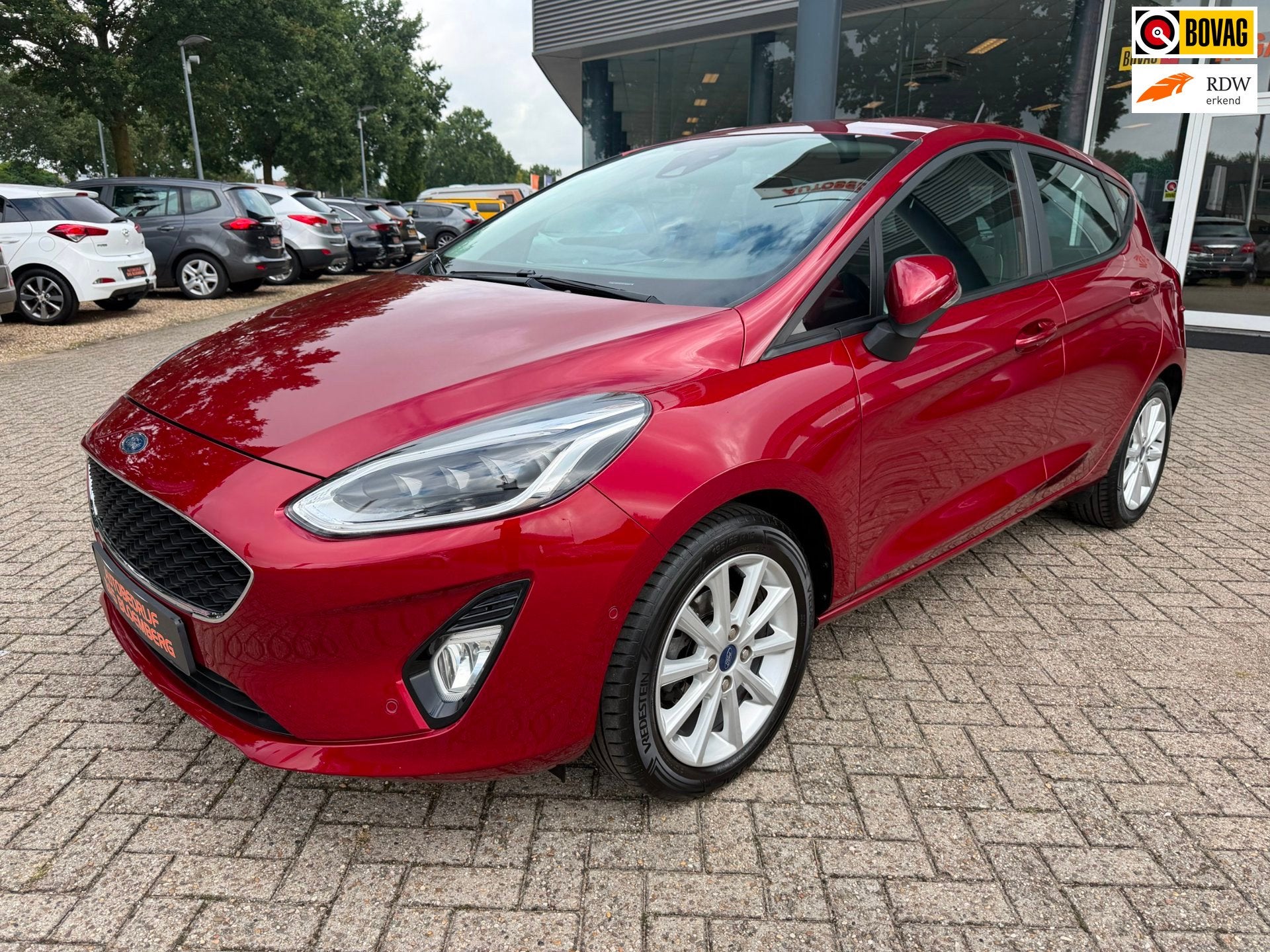 Ford Fiesta 1.0 EcoBoost Titanium Automaat, Carplay, Clima,, Dealer onderhouden, Stof, Gebruikt, Bedrijf