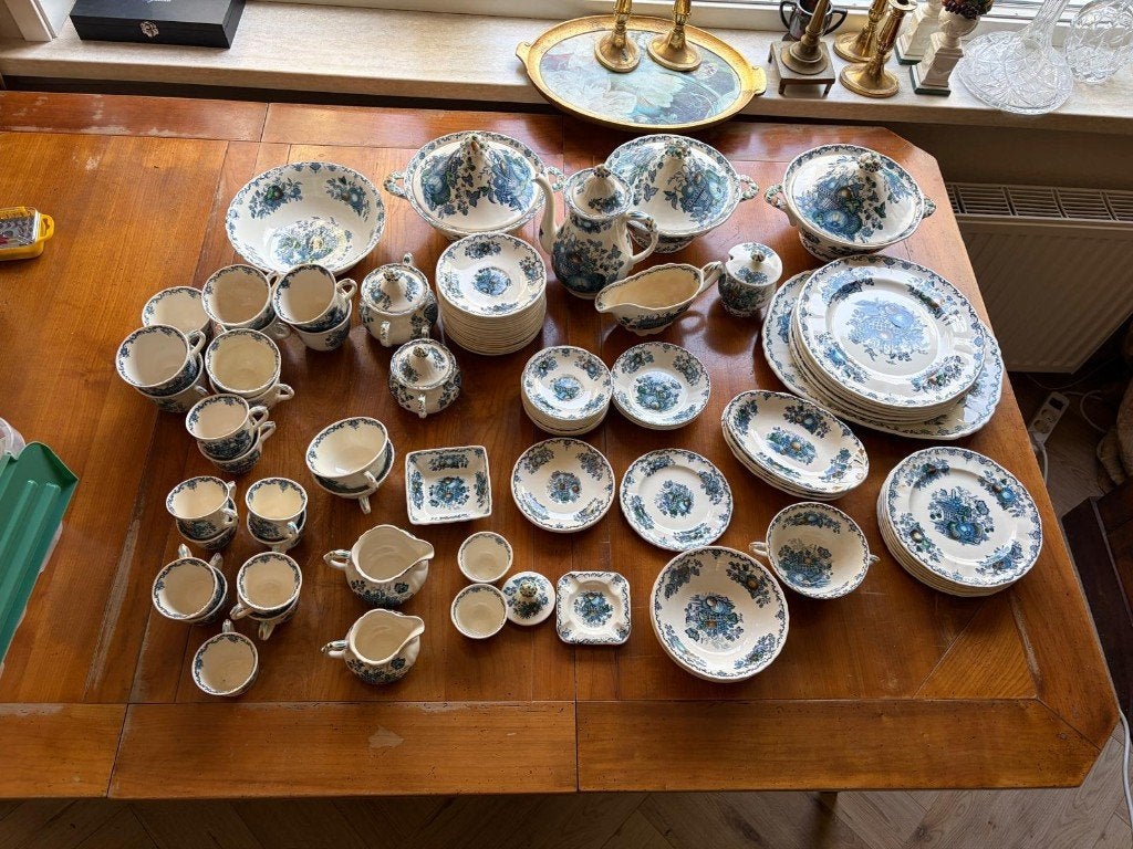 Complete set Mason’s Ironstone England servies, Ophalen