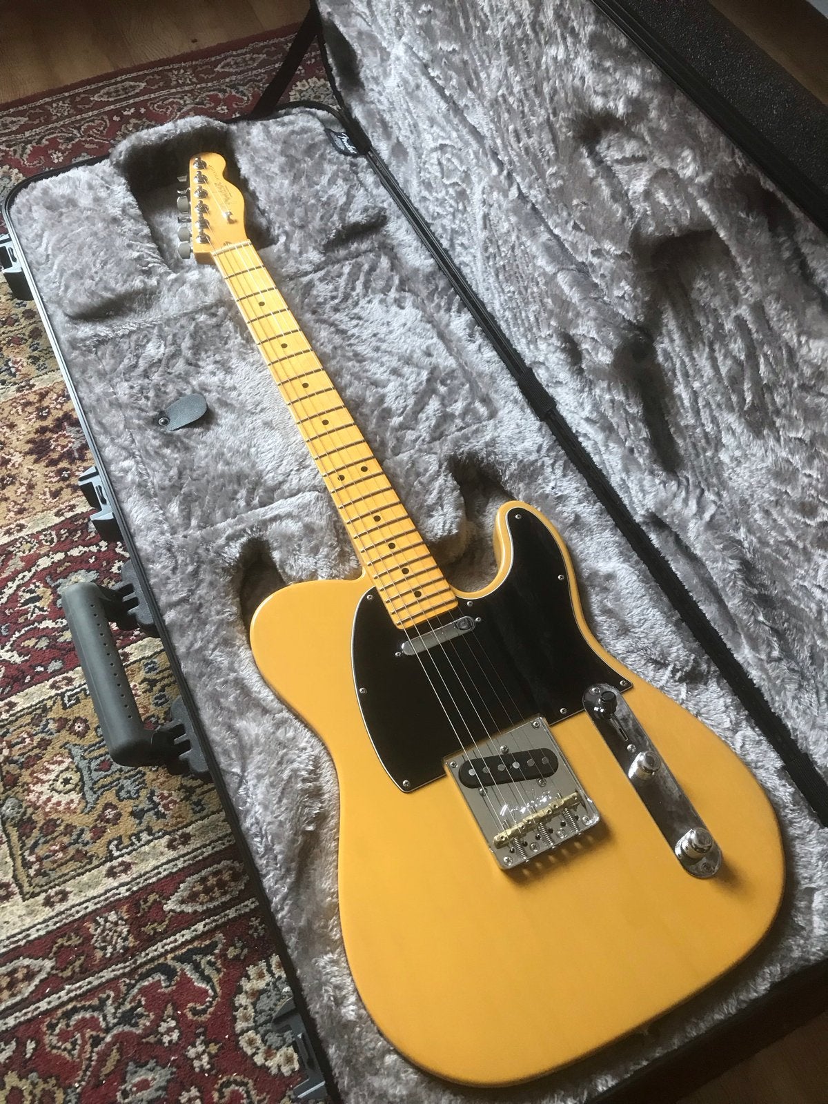 Fender Telecaster American Pro II Butterscotch, Ophalen, Zo goed als nieuw, Solid body, Fender