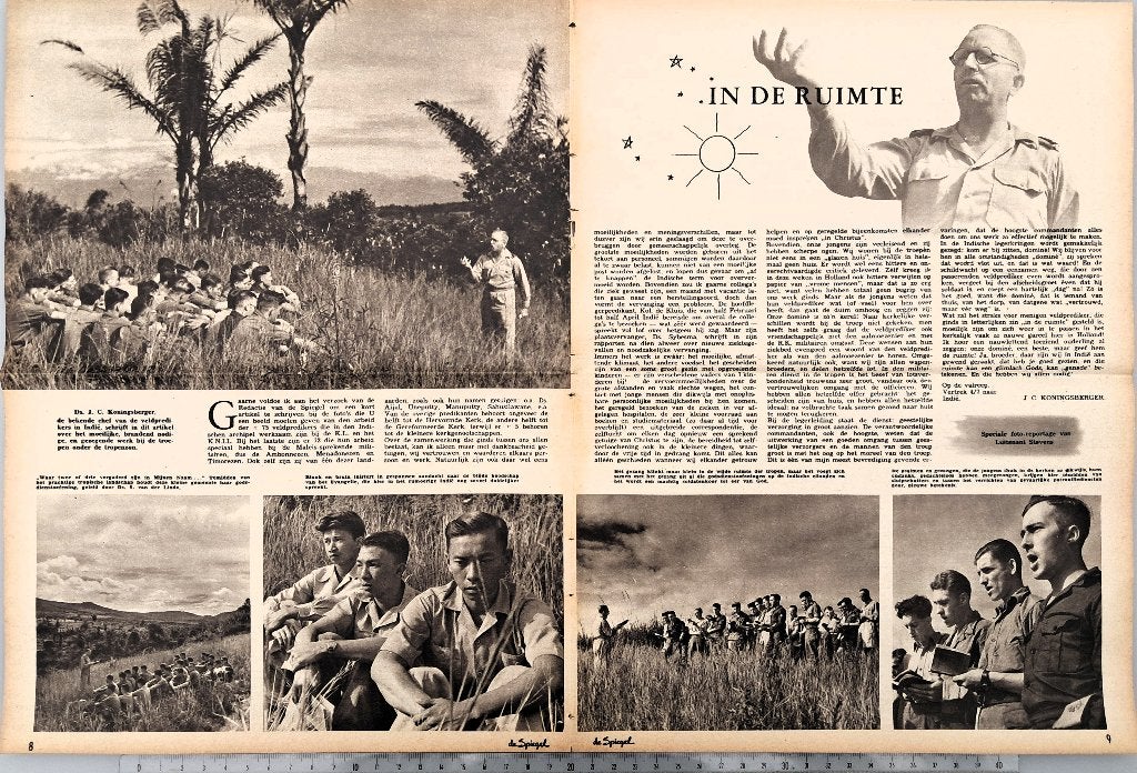 Leger Indië 1947; chef veldpredikers Koningsberger vertelt, Verzenden, 1940 tot 1960, Gebruikt, Overige onderwerpen
