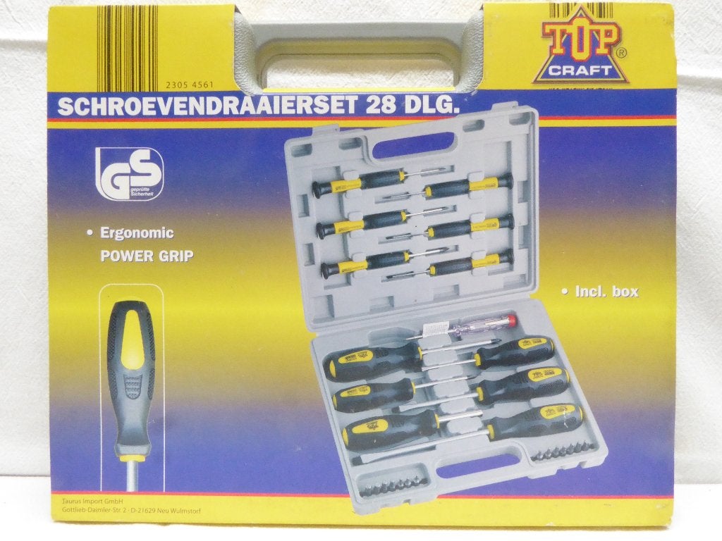 Top Craft Schroevendraaierset 28-delig - Nieuw, Ophalen of Verzenden, Nieuw, Schroevendraaier, Overige merken