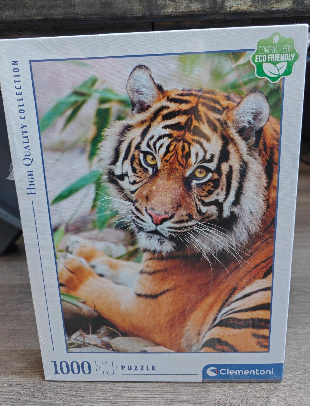 Puzzel tijger nieuw in doos, Hobby en Vrije tijd, Denksport en Puzzels, Ophalen of Verzenden, 500 t/m 1500 stukjes, Nieuw