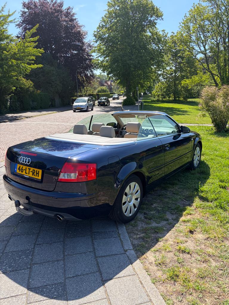 Audi A4 3.0 V6 Cabrio NIEUW DAK. REV.AUTOMAAT. Moro Blauw, 1595 kg, Cabriolet, A4, Particulier