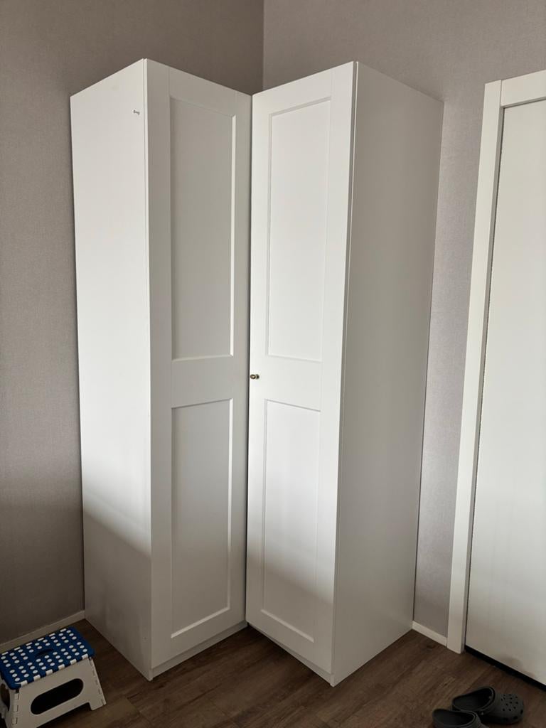 Witte Pax kast - 236x100x58 cm, Huis en Inrichting, Kasten | Kledingkasten, Ophalen, Gebruikt, 100 tot 150 cm, 200 cm of meer
