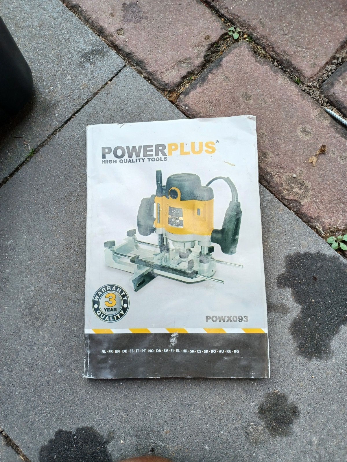 Powerplus Bovenfrees POWX093 met accessoires, Gebruikt, Ophalen of Verzenden, Bovenfrees, Powerplus