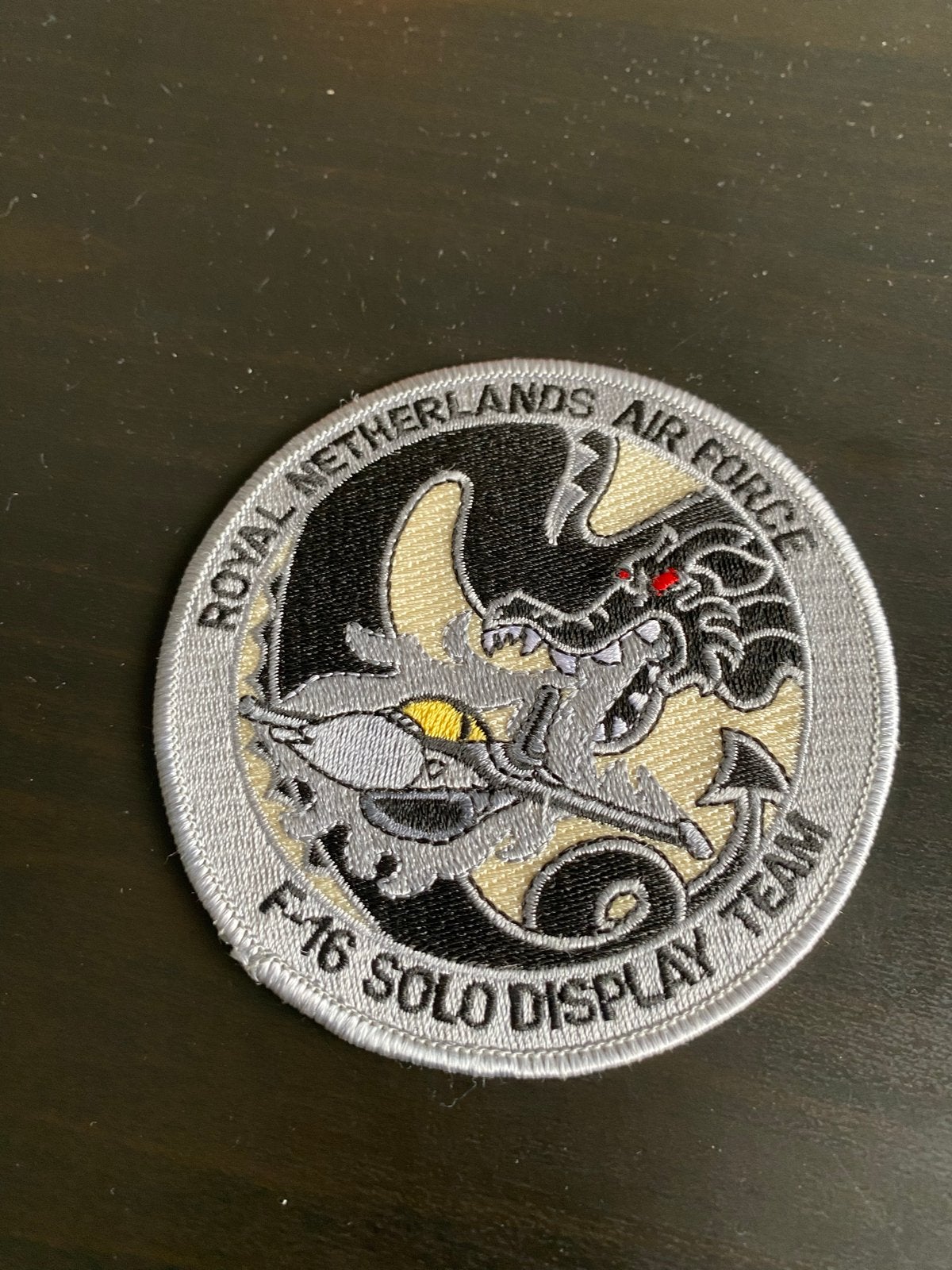 F-16 Solo Display Team Patch - Koninklijke Luchtmacht, Ophalen of Verzenden