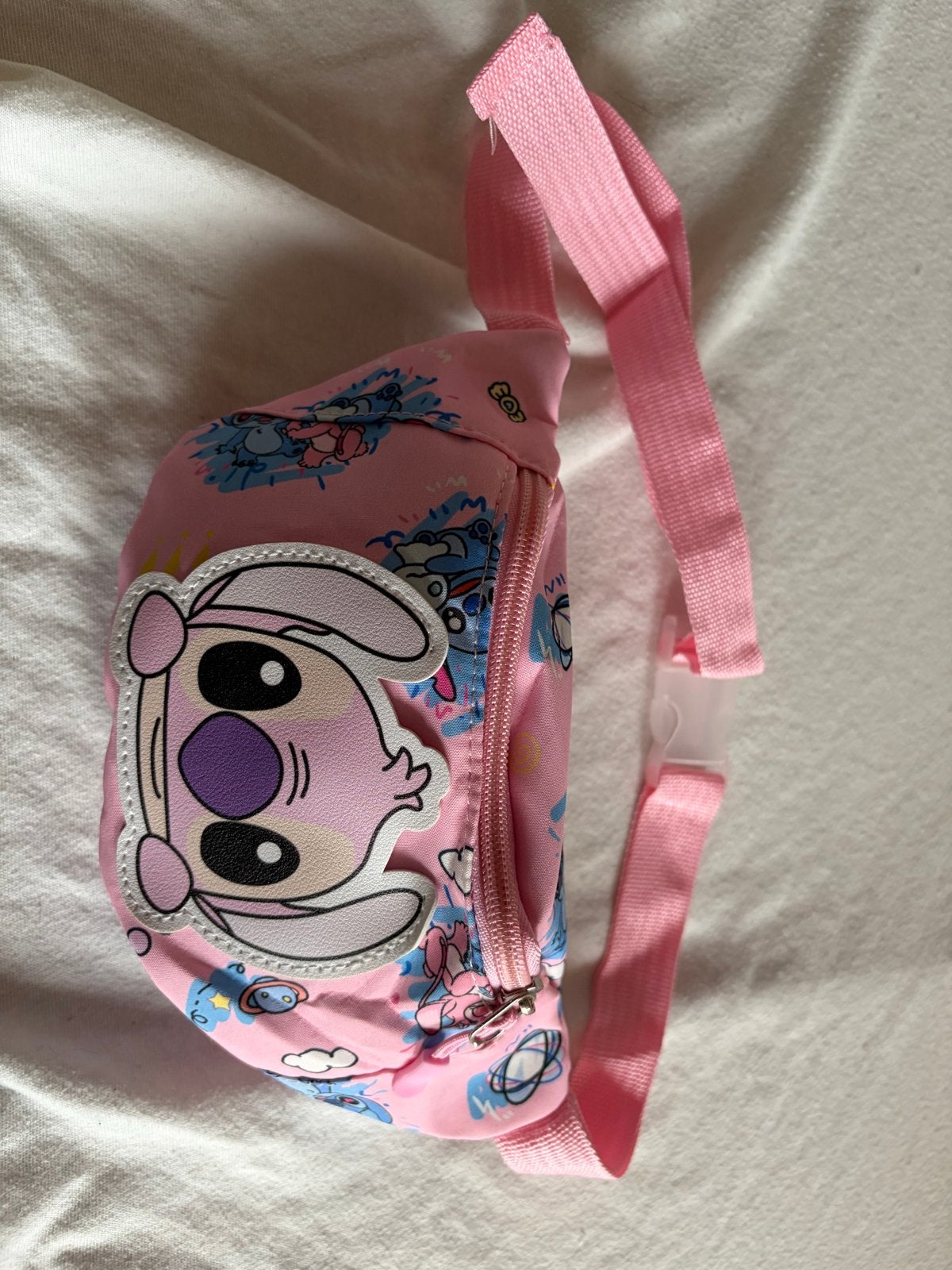 Roze heuptasje Angel Lilo & Stitch - 14x24cm, Ophalen of Verzenden, Gebruikt, Roze, Overige typen
