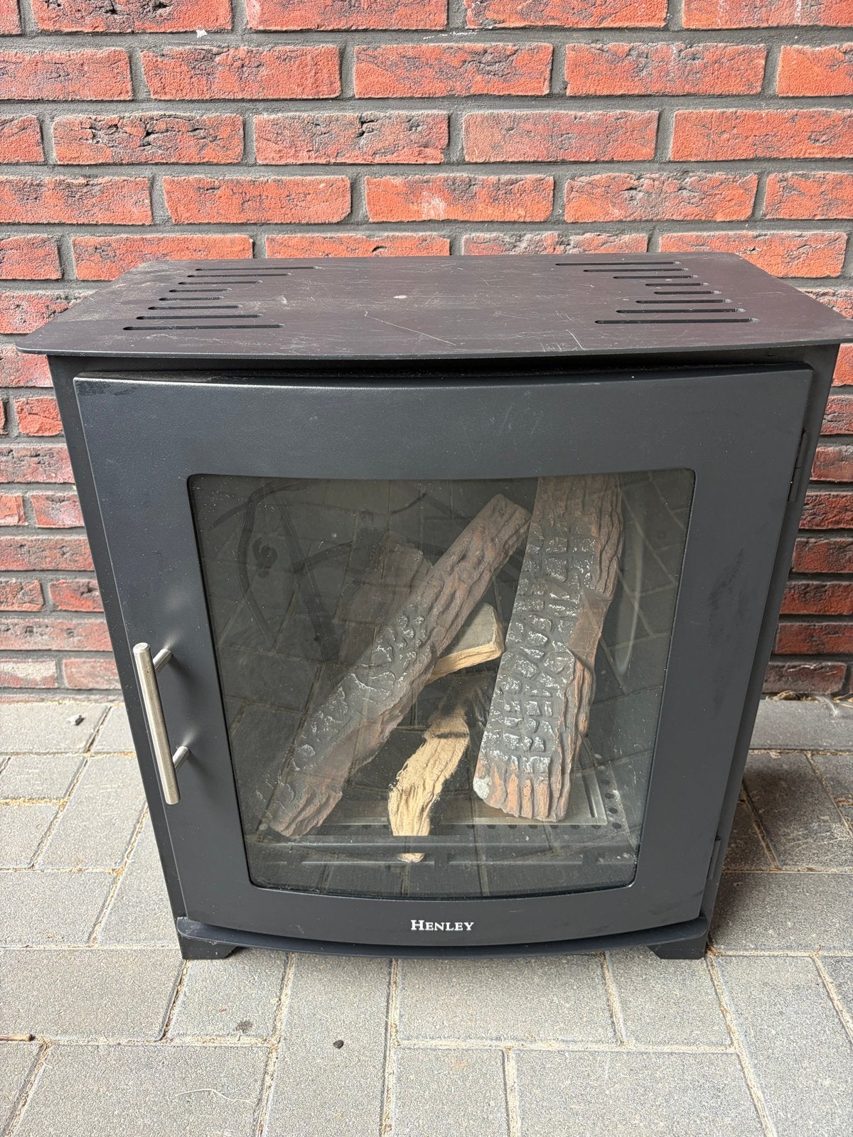 Henley Stoves Dalewood Landscape Bio-ethanol Kachel, Ophalen of Verzenden, Gebruikt, Vrijstaande haard, Overige soorten
