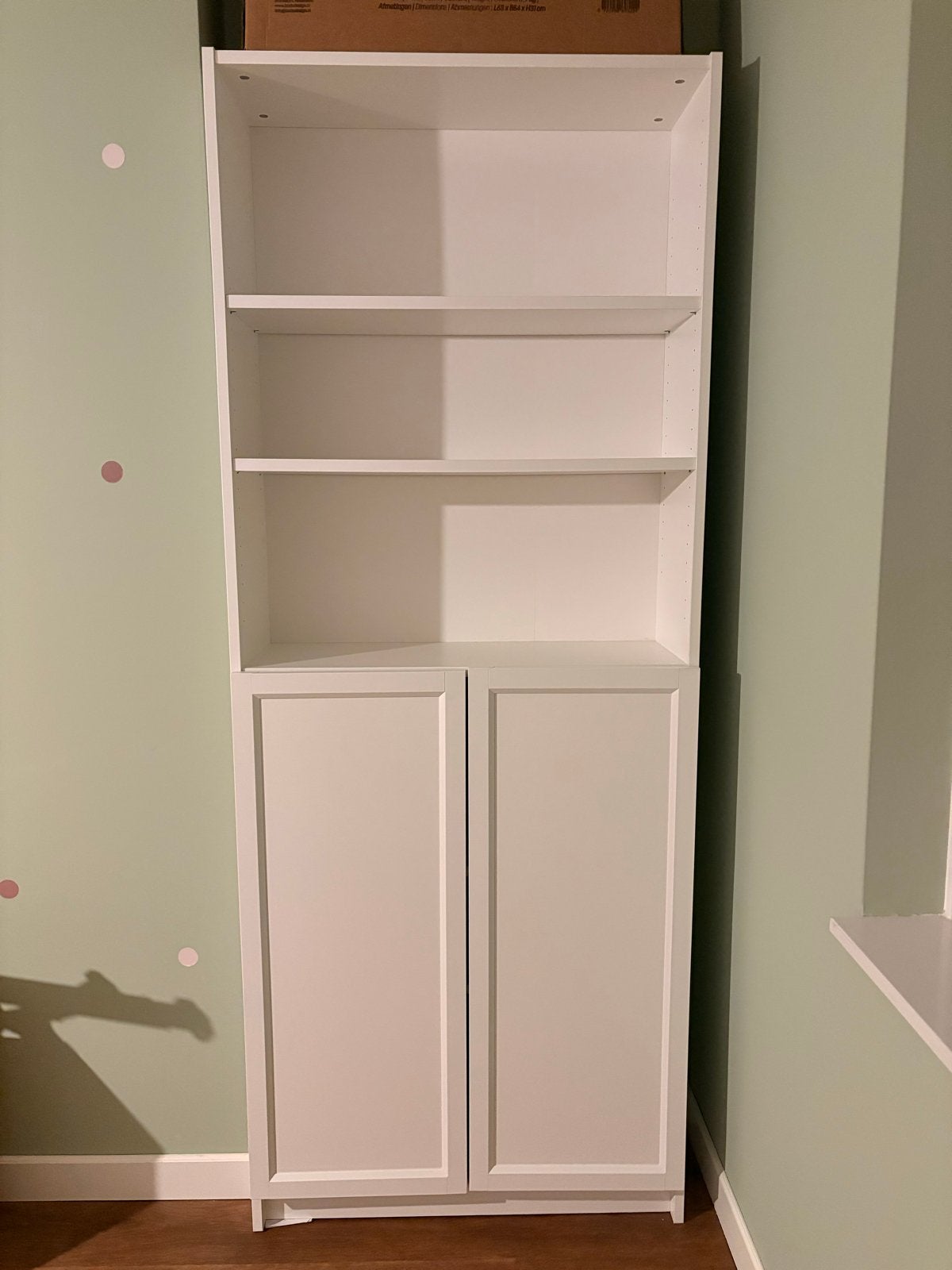 IKEA Billy Boekenkast met 2 deuren - Wit, Ophalen, 200 cm of meer, 50 tot 100 cm, Zo goed als nieuw