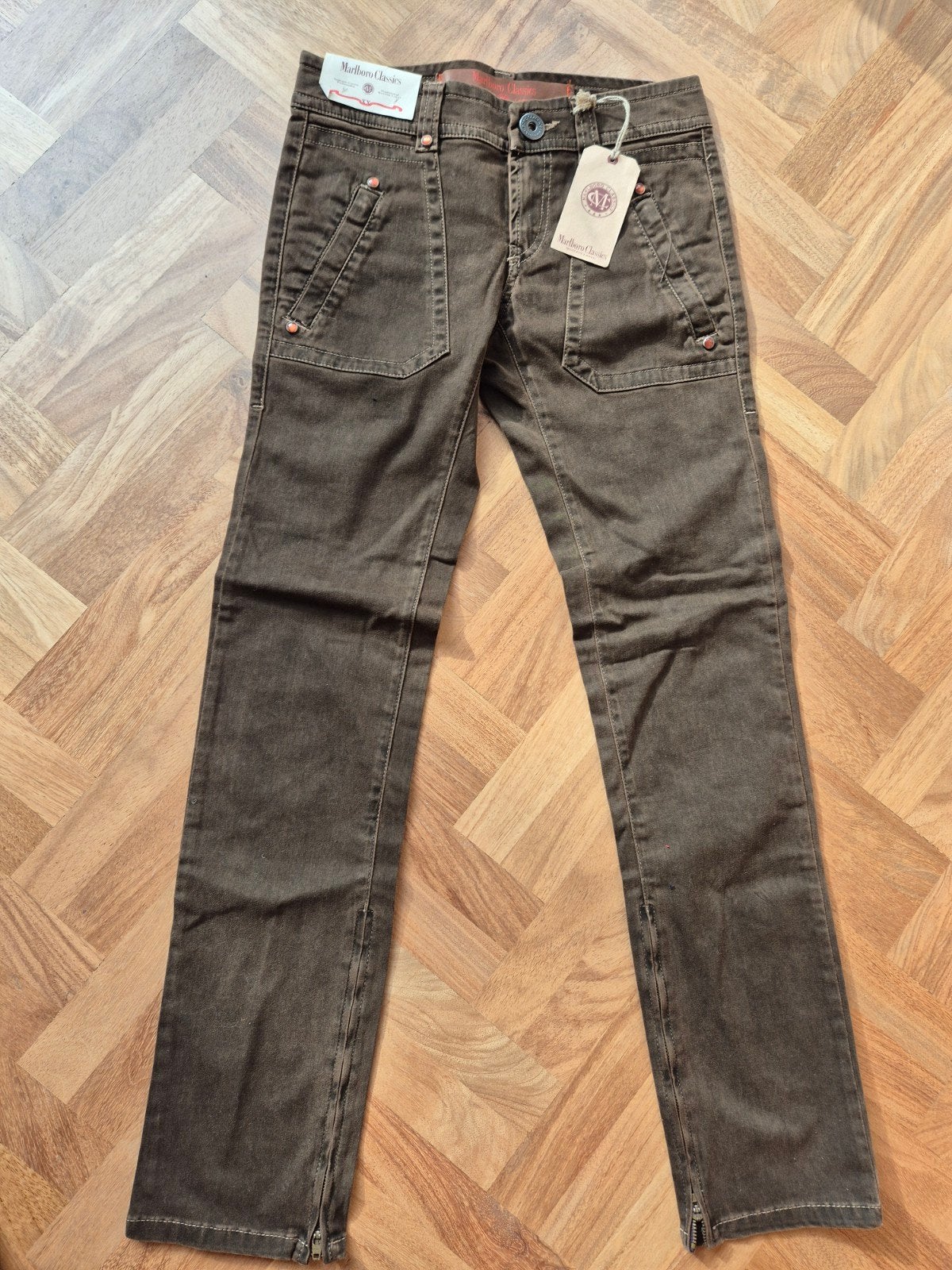 Marlboro Classics Slim Fit Jeans - Nieuw met labels, Bruin, Nieuw, Ophalen of Verzenden, Marlboro Classics