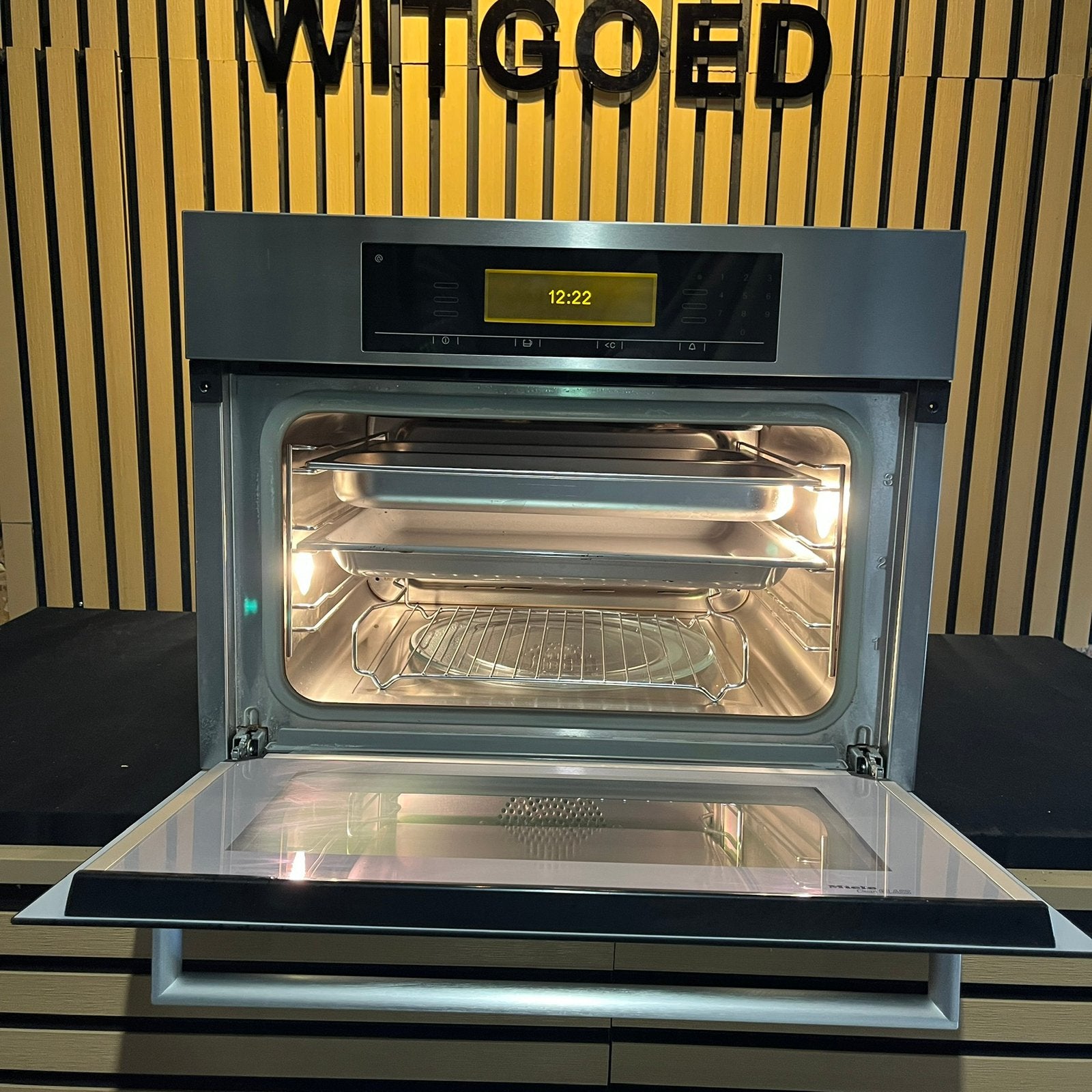 Luxe Miele combi stoomoven XL versie DGC 5080 XL, Witgoed en Apparatuur, Ovens, Ophalen, 45 tot 50 cm, Hete lucht, 60 cm of meer