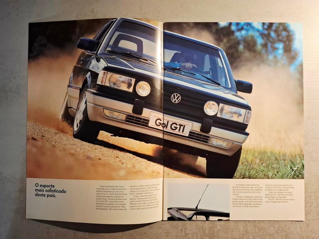 Braziliaanse Volkswagen Gol GTI brochure, Ophalen of Verzenden, Zo goed als nieuw, Volkswagen