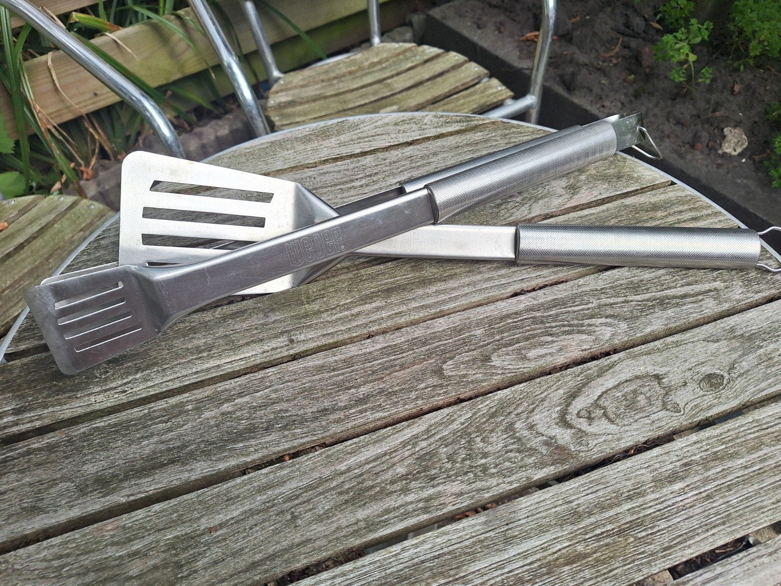 Weber RVS barbecue gereedschap set 6445, Ophalen, Gebruikt, Weber