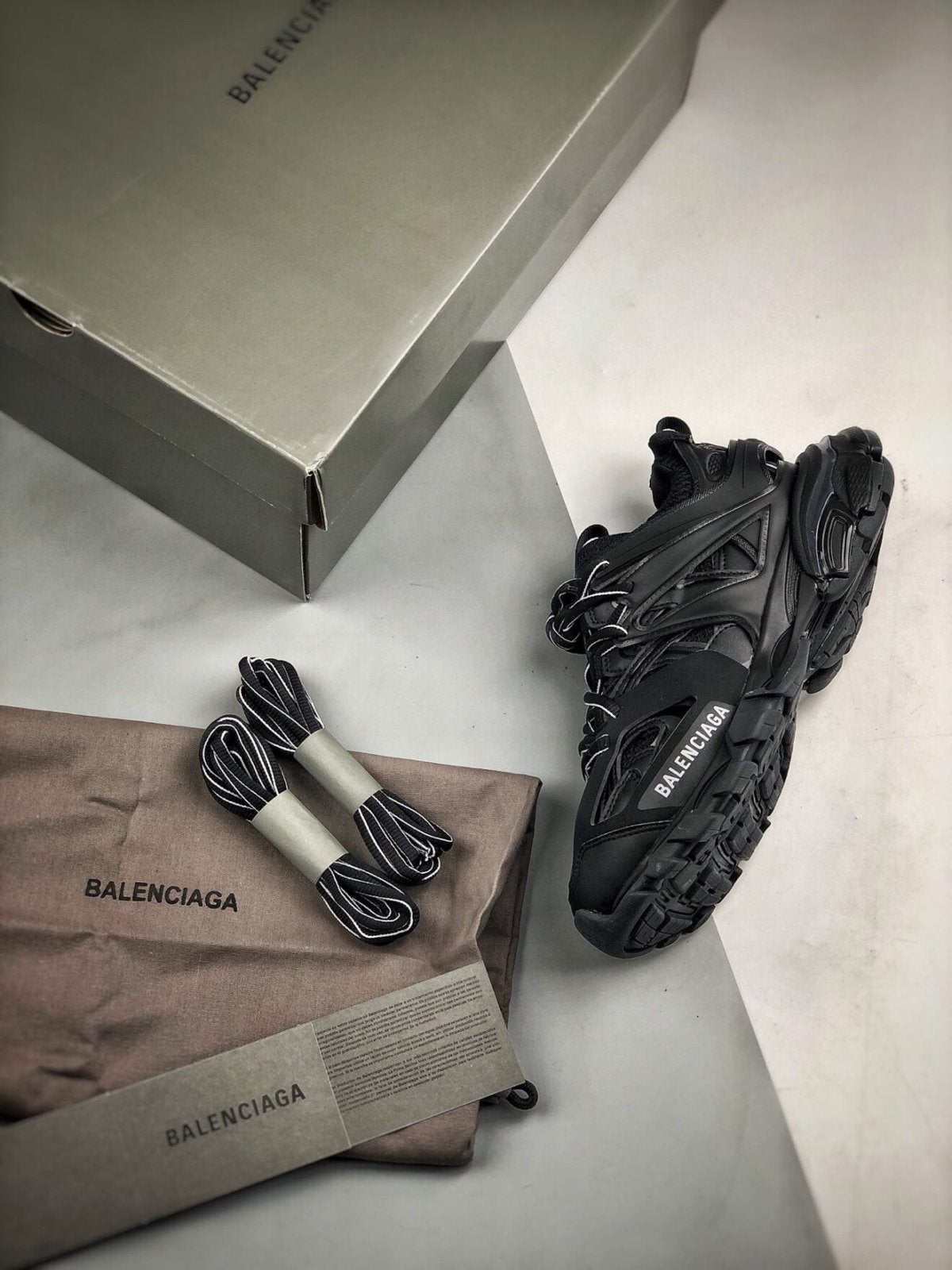 Balenciaga Track Sneakers Maat 43 Zwart, Verzenden, Zo goed als nieuw, Zwart, Sneakers of Gympen