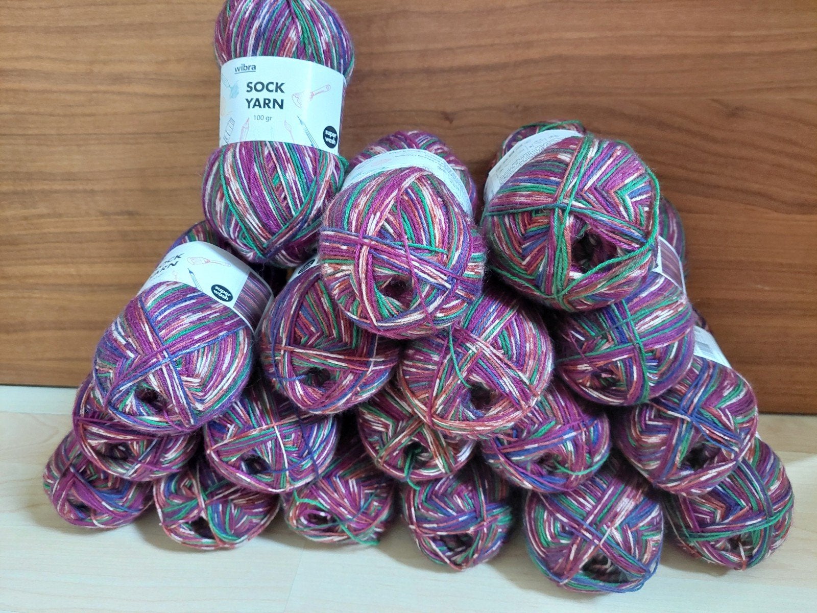 NIEUW Wibra sockyarn sokkenwol  16x, Ophalen of Verzenden, Nieuw, Breien of Haken, Wol of Garen