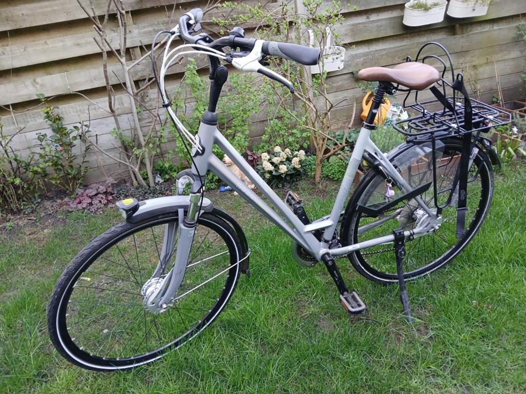 Dames fiets met tassenrek - middelbare school, Ophalen, Versnellingen, Gazelle, 53 tot 56 cm