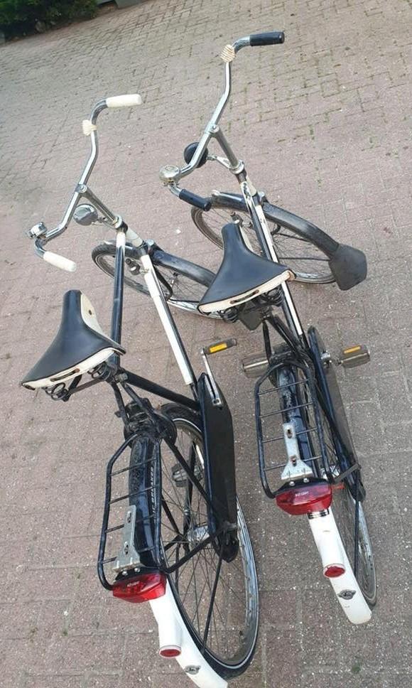 Twee klassieke Gazelle stadsfietsen met terugtraprem, Fietsen en Brommers, Fietsen | Oldtimers, Ophalen, Terugtraprem, Overige merken