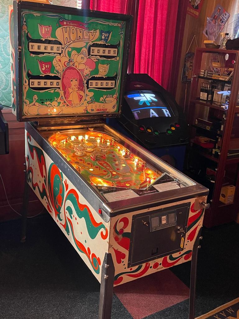 Williams honey pinball ( flipperkast ) +_1972, Gebruikt, Elektronisch, Ophalen of Verzenden, Williams