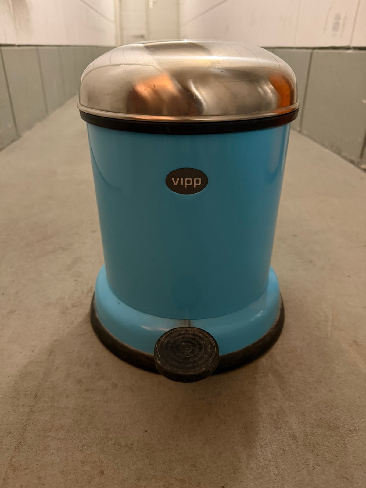 Vipp 13 pedaalemmer licht blauw, Huis en Inrichting, Ophalen, Zo goed als nieuw, Kunststof, Minder dan 50 cm