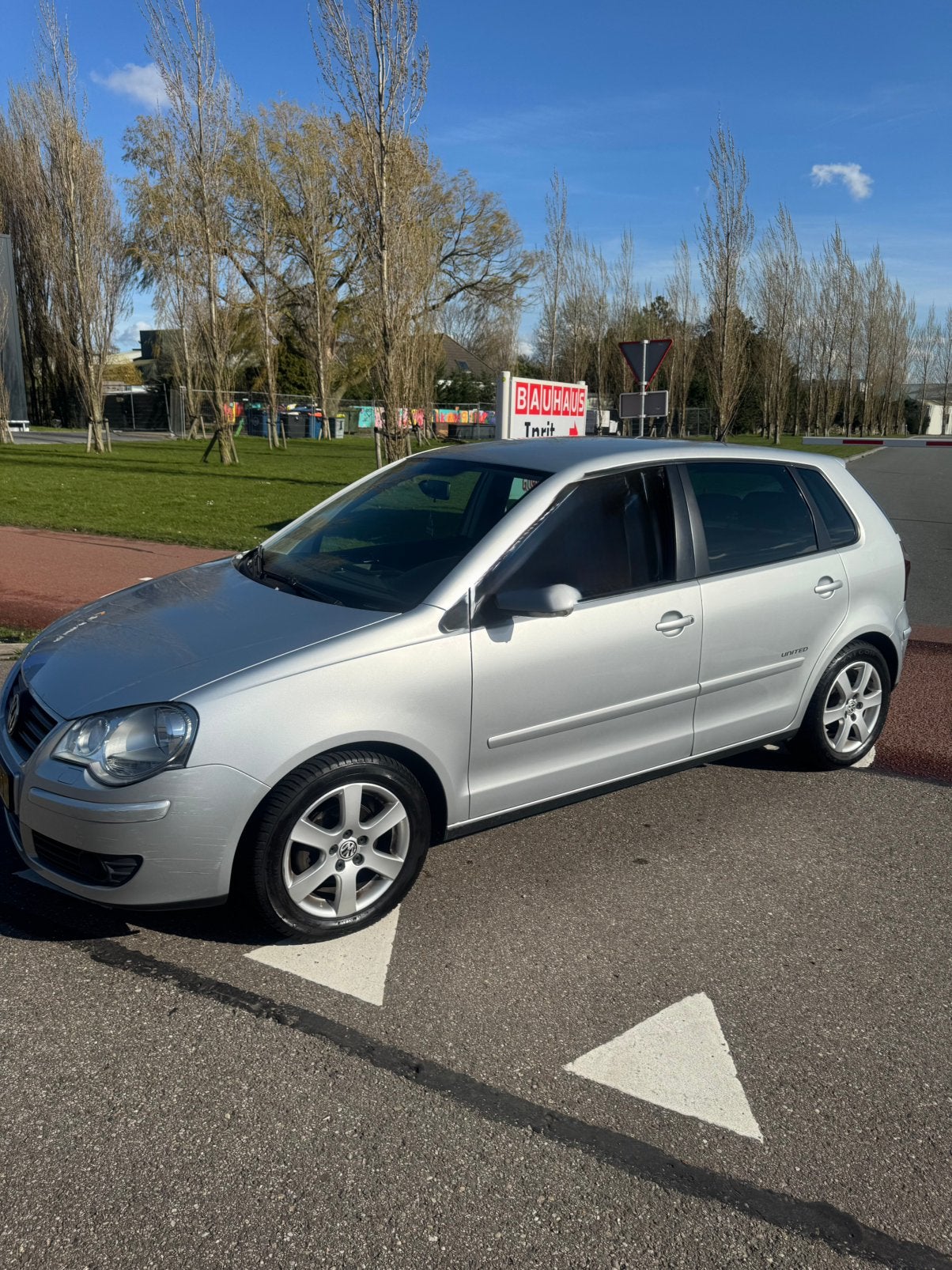 Volkswagen Polo 1.4 16V 59KW 2008 Zilver Grijs, Voorwielaandrijving, Stof, Zwart, 4 cilinders