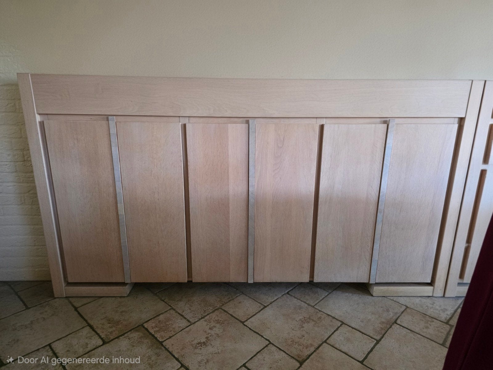 Complete set: Dressoir en 2 Vitrinekasten - Goed onderhouden, Huis en Inrichting, Kasten | Dressoirs, Ophalen, Gebruikt, Eikenhout