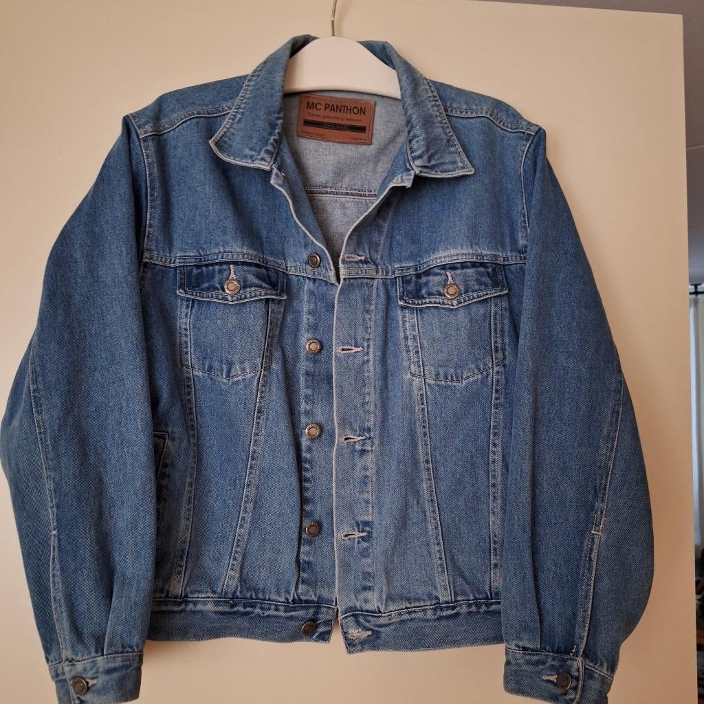 Vintage spijkerjas maat M - MC Panthon, Kleding | Heren, Ophalen of Verzenden, Zo goed als nieuw, Maat 48/50 (M), Blauw