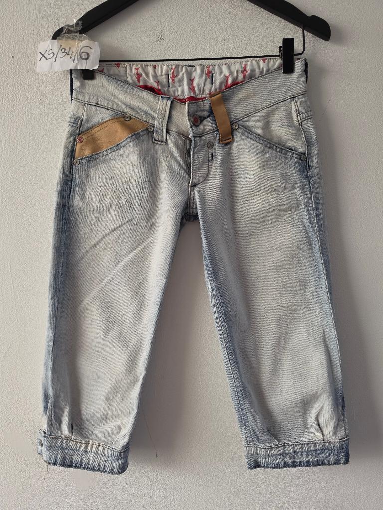 Gsus middelbare spijkerbroek maat XS/34 (26), Gsus, Blauw, Ophalen of Verzenden, Zo goed als nieuw