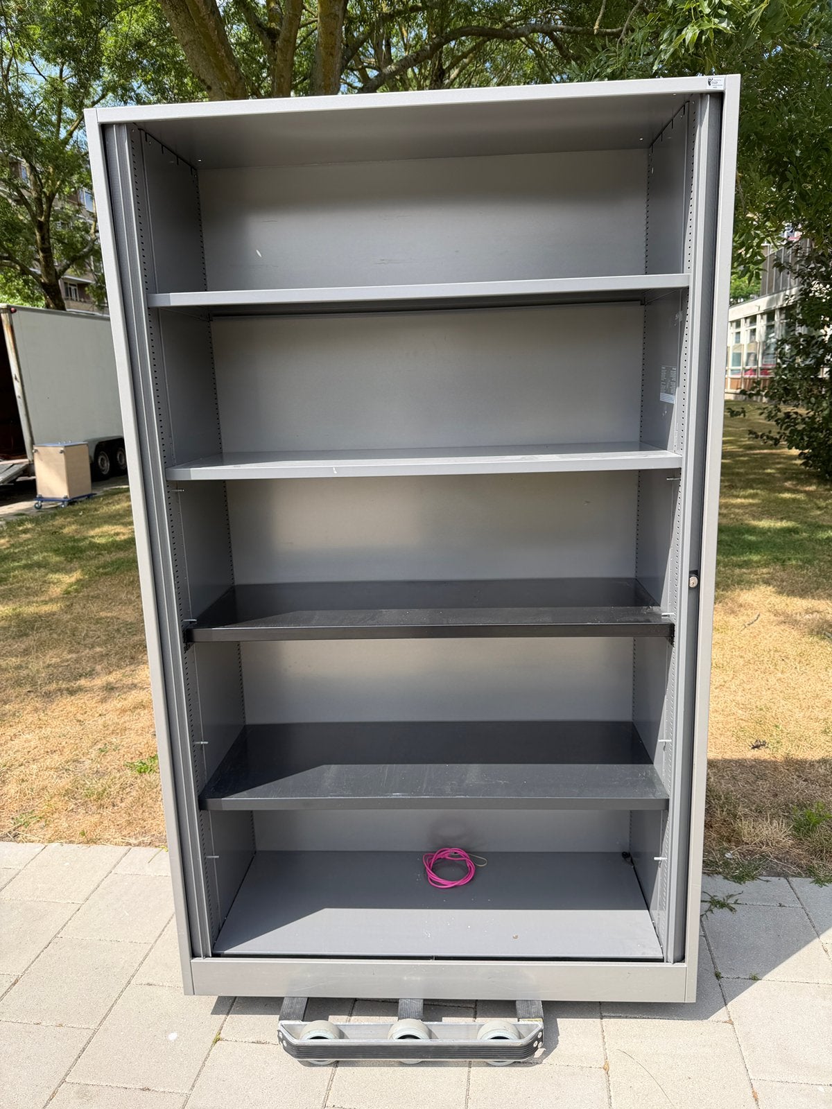Ahrend roldeurkast 198x120x45 cm, Ophalen, Gebruikt, 100 tot 150 cm, .