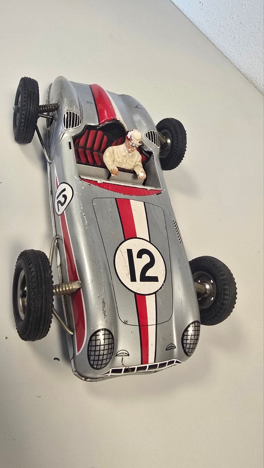 Vintage Joustra Blikken Raceauto No. 12 – Made in France, Ophalen of Verzenden