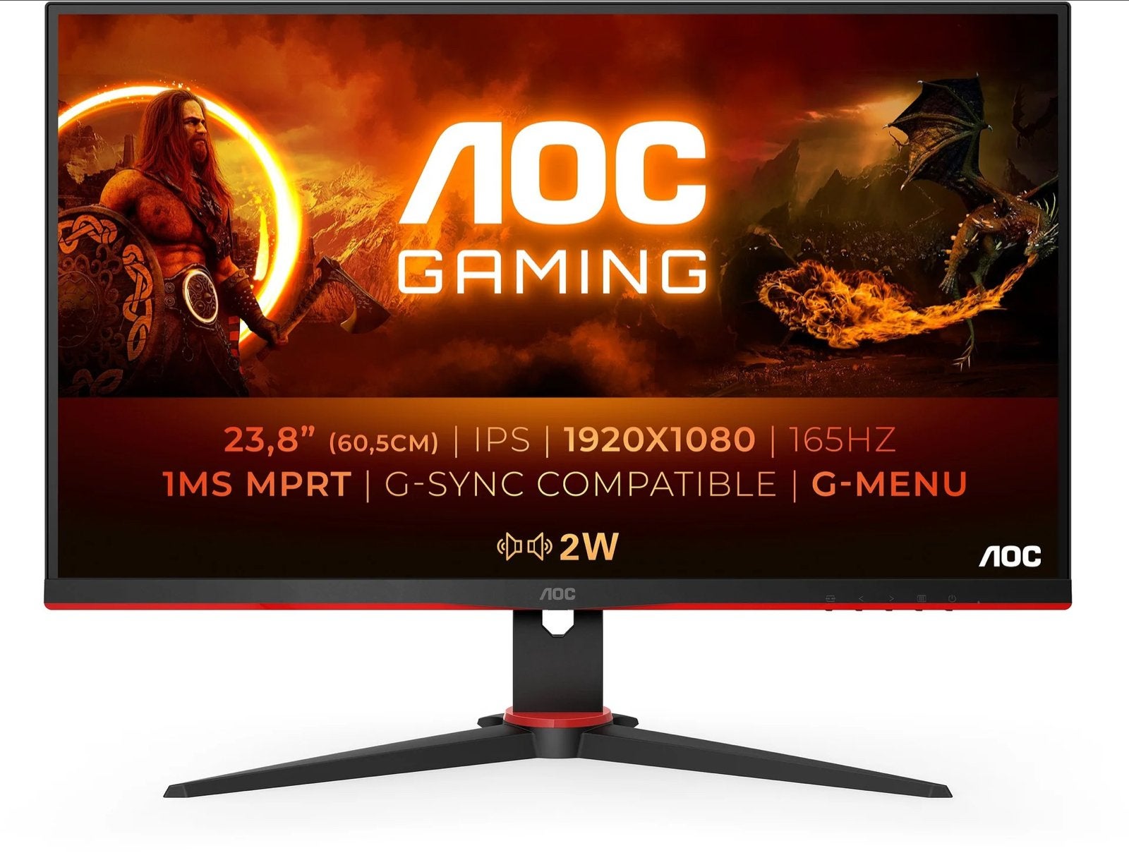AOC 24G2SPAE Gaming Monitor - 165Hz 1ms FreeSync G-Sync, Computers en Software, Monitoren, Nieuw, 151 t/m 200 Hz, DisplayPort