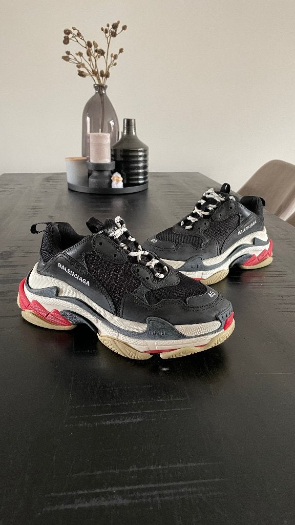 Balenciaga Triple S 40, Kleding | Heren, Ophalen of Verzenden, Zo goed als nieuw, Zwart