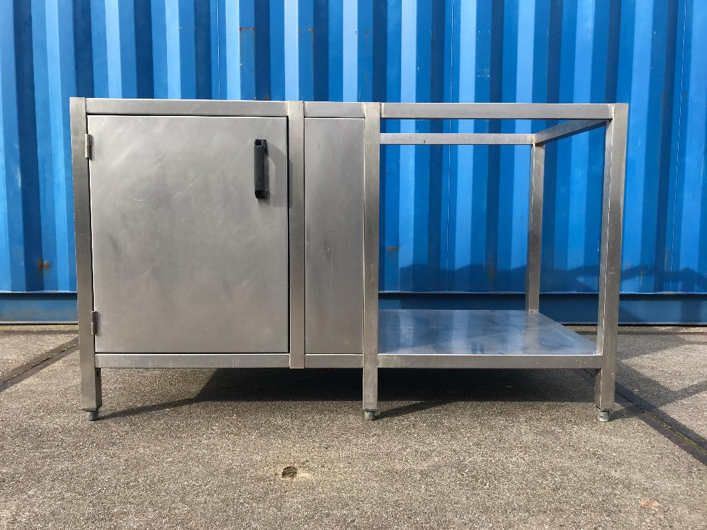 Buitenkeuken BBQ rvs werkkast / werktafel, topblad = xtra, Ophalen, Gebruikt, Gas