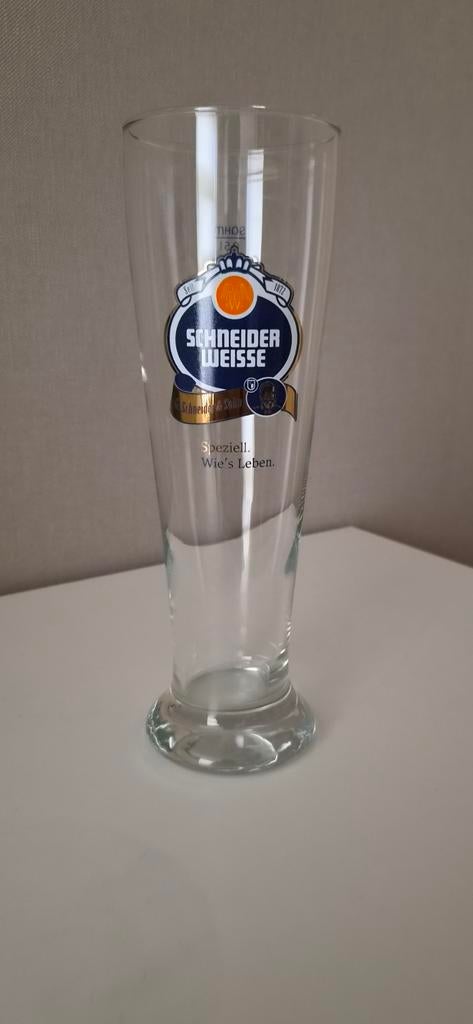Schneider Weisse bierglas - Speciaal bierglas, Ophalen of Verzenden, Zo goed als nieuw, Overige merken, Glas