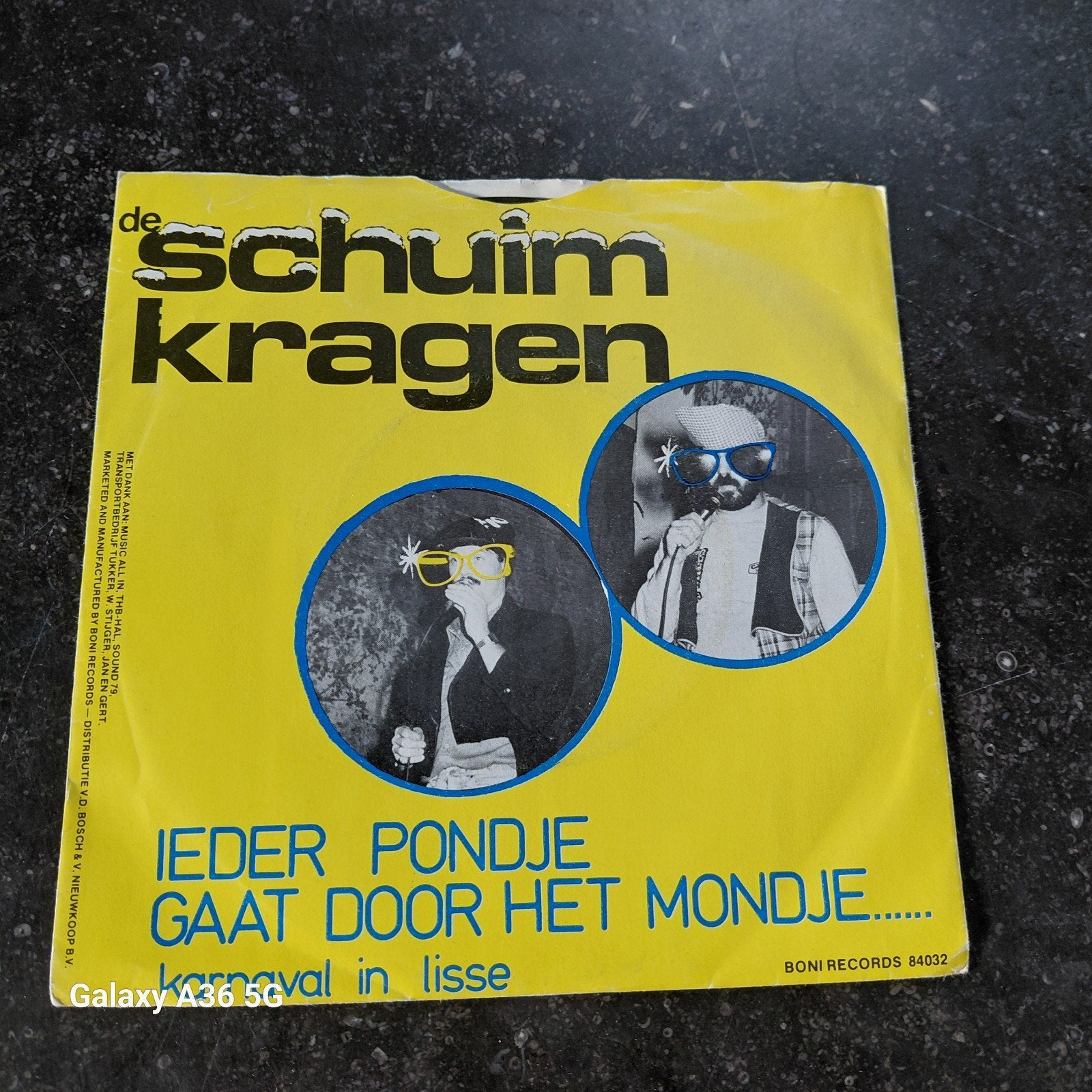 De Schuimkragen - Ieder Pondje Gaat Door Het Mondje, Gebruikt, 7 inch, Ophalen of Verzenden, EP