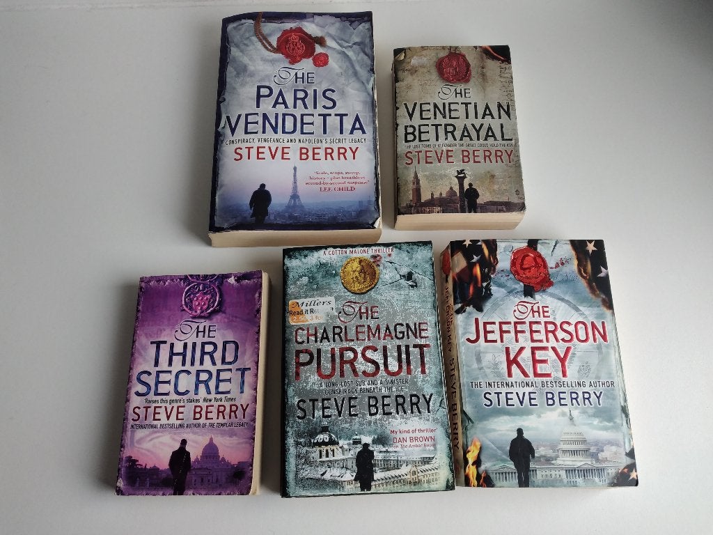 Steve Berry 5x Engelstalige paperbacks os The Jefferson Key, Ophalen, Gelezen, Steve Berry