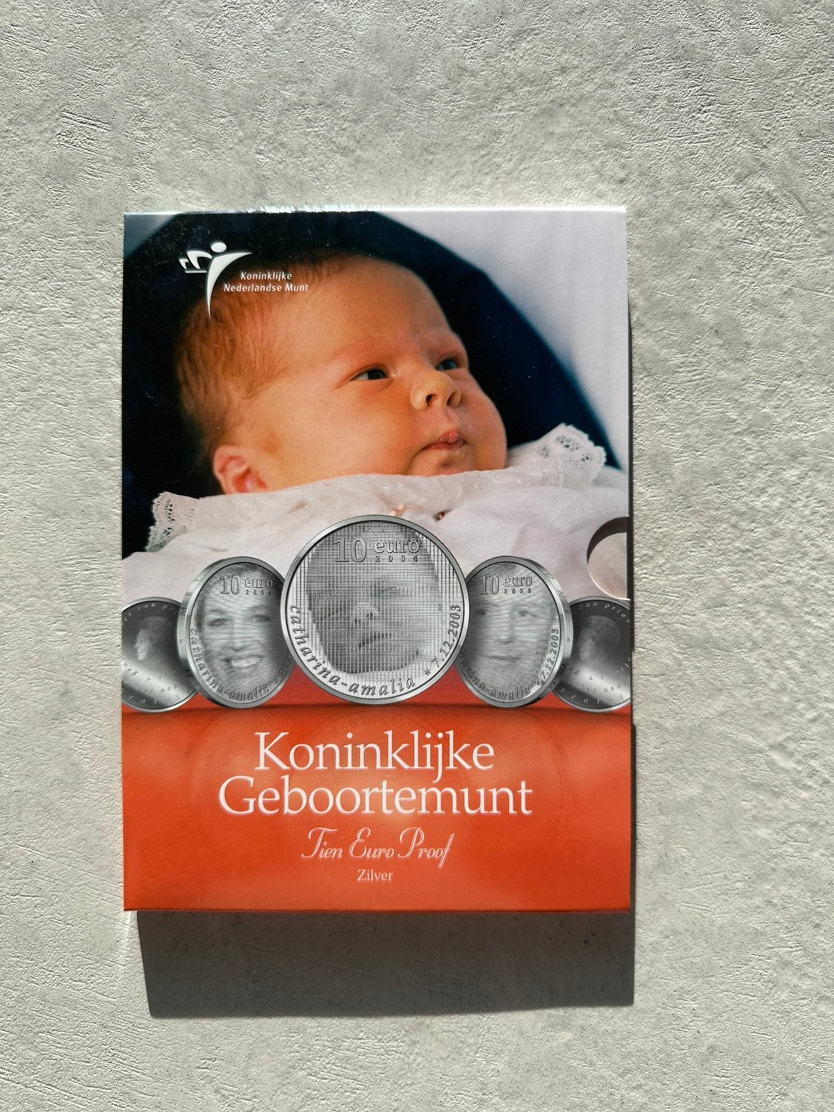 10 euro zilver vijfje Amalia 2004 PROOF, Postzegels en Munten, Ophalen of Verzenden, Zilver